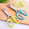 Kéo nhà bếp 5 lưỡi đa năng cắt rau củ quả, lưỡi thép không gỉ, thiết kế chắc chắn - Giá 124.000 VND 5
