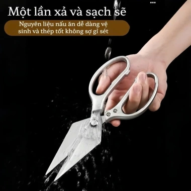 Kéo Nhà Bếp Đa Năng Thép Không Gỉ - Cắt Xương Gà Vịt Cá Nhanh, Tiện Lợi, Cao Cấp 5 Kéo Nhà Bếp Đa Năng Thép Không Gỉ - Cắt Xương Gà Vịt Cá Nhanh, Tiện Lợi, Cao Cấp 5