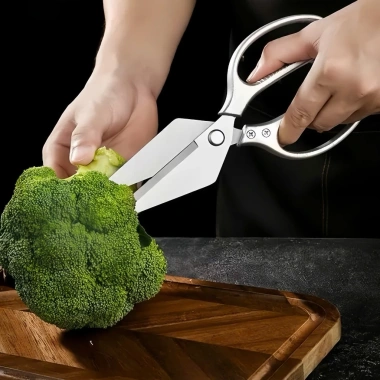 Kéo Nhà Bếp Đa Năng Thép Không Gỉ - Cắt Xương Gà Vịt Cá Nhanh, Tiện Lợi, Cao Cấp 7 Kéo Nhà Bếp Đa Năng Thép Không Gỉ - Cắt Xương Gà Vịt Cá Nhanh, Tiện Lợi, Cao Cấp 7