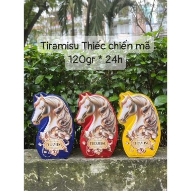 Kẹo RINDA 90gr Hộp Thiếc Hình Ngựa Trái Cây & Socola Henry Tiramisu - Màu Đỏ Vàng Xanh, Giá 65.900₫ 4