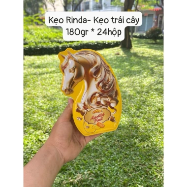 Kẹo RINDA 90gr Hộp Thiếc Hình Ngựa Trái Cây & Socola Henry Tiramisu - Màu Đỏ Vàng Xanh, Giá 65.900₫ 9
