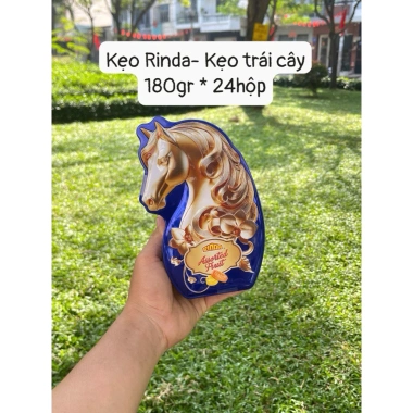 Kẹo RINDA 90gr Hộp Thiếc Hình Ngựa Trái Cây & Socola Henry Tiramisu - Màu Đỏ Vàng Xanh, Giá 65.900₫ 10