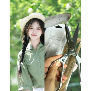 Kéo SK5 Nhật Bản 23cm đa năng thép không gỉ, sắc bén cắt gà cá, làm bếp, tỉa cây - 60.000 VND 2