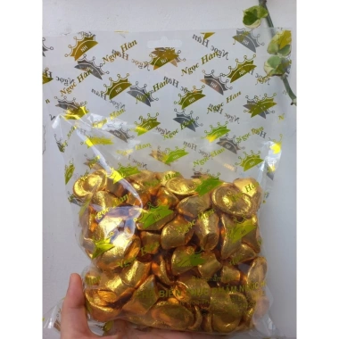 Kẹo Socola Đồng Tiền Tròn 500g Ngọc Hân - Giá Tết 49.000, Giòn Ngon, Quà Tết Thơm ngon