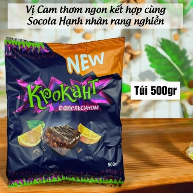 Kẹo Socola Hạnh Nhân Krokant Nga 500g - Giá Gốc 171.990, Giảm 20% Chỉ 136.500 10 Kẹo Socola Hạnh Nhân Krokant Nga 500g - Giá Gốc 171.990, Giảm 20% Chỉ 136.500 10