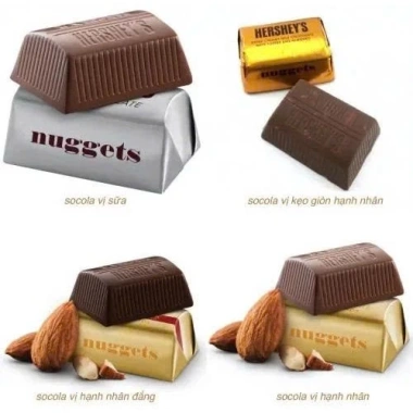 Kẹo Socola Hershey's Nuggets Mix 4 Loại 145 Viên - Dùng Thử Giá 68.867 VND 7 Kẹo Socola Hershey's Nuggets Mix 4 Loại 145 Viên - Dùng Thử Giá 68.867 VND 7