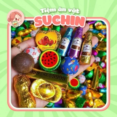 Kẹo Socola Mix 500g Suchin Food - Hình Ngộ Nghĩnh Cute, Bánh Kẹo Tết, Giá ưu đãi 55.000