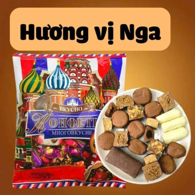 Kẹo Socola Nga Mix Nhiều Vị - MỸ LINH THỰC 500g, Giảm Giá 89.000 VND
