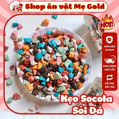 Kẹo socola sỏi đá 300g - viên sỏi màu sắc, nhân socola ngọt, giảm còn 18.900đ