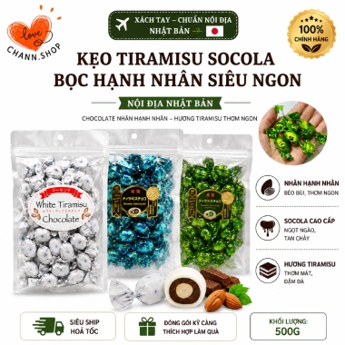 Kẹo Tiramisu Socola Hạnh Nhân Ngon Chocolate Nhật Bản, Giá 188k (Giảm 39k)