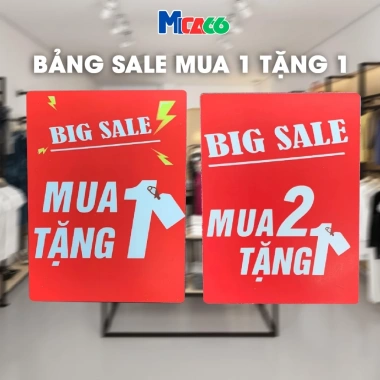 Kẹp bảng giá Mica66 - Bảng sale giảm giá đa dạng mẫu mã, kích thước, chất liệu dày dặn chống nước, giá 10.000₫