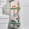 Kẹp dép dán tường nhựa ABS gấp gọn, tiện dụng, cài giày thông minh, móc treo nhà tắm 4