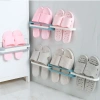 Kẹp dép dán tường nhựa ABS gấp gọn, tiện dụng, cài giày thông minh, móc treo nhà tắm 9