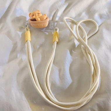 Kẹp điện thoại 3D dễ thương, phim hoạt hình dệt dây, đeo chéo tiện lợi, chỉ 55.000₫