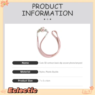 Kẹp điện thoại 3D Sanrio dễ thương, dây đeo dài, phim hoạt hình, giảm giá 38.700₫
