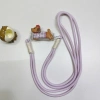 Kẹp điện thoại hoạt hình dễ thương, dây dệt, phù hợp mọi dòng - Giá 52.000₫ 9