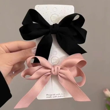 Kẹp nơ tóc đen trắng hồng dịu dàng phụ kiện chụp ảnh Tết áo dài kỉ yếu giá 20.000 VND 3 Kẹp nơ tóc đen trắng hồng dịu dàng phụ kiện chụp ảnh Tết áo dài kỉ yếu giá 20.000 VND 3