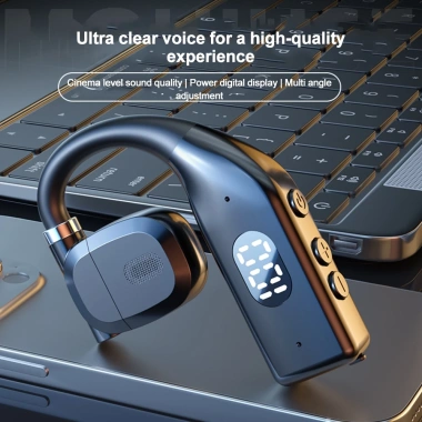 Kẹp tai nghe không dây P7 Bluetooth 5.3 HiFi - Âm thanh nổi, màn hình kỹ thuật số, thiết kế thể thao, giá chỉ 52.000₫ 5