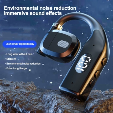 Kẹp tai nghe không dây P7 Bluetooth 5.3 HiFi - Âm thanh nổi, màn hình kỹ thuật số, thiết kế thể thao, giá chỉ 52.000₫ 6