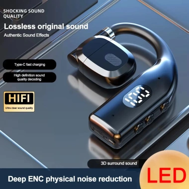 Kẹp tai nghe không dây P7 Bluetooth 5.3 HiFi - Âm thanh nổi, màn hình kỹ thuật số, thiết kế thể thao, giá chỉ 52.000₫ 8