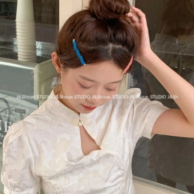 Kẹp tóc acetate KF549 dạng sóng retro đơn giản cho phụ nữ – Giá ưu đãi 8.450₫