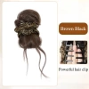 Kẹp Tóc Giả Chignon Thấp Bun Da Báo In - Dụng Cụ Tạo Kiểu Tóc Giá Ưu Đãi 79.000đ 10