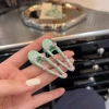 Kẹp tóc Hàn Quốc cao cấp Bạc Hà Xanh Hồng Kim Cương sang trọng ánh sáng lung linh 6