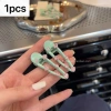 Kẹp tóc Hàn Quốc cao cấp Bạc Hà Xanh Hồng Kim Cương sang trọng ánh sáng lung linh 7