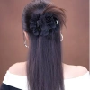 Kẹp tóc hoa đơn giản thời trang Hàn Quốc, nhiều lớp vải, phụ kiện tóc nữ - giá 38.686 VND 4