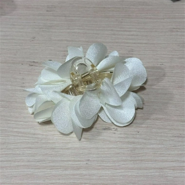 Kẹp tóc hoa đơn giản thời trang Hàn Quốc, nhiều lớp vải, phụ kiện tóc nữ - giá 38.686 VND