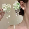 Kẹp tóc lụa Hanfu hoa hồng và phụ kiện thời trang truyền thống nữ, giảm 22% chỉ 38.016đ 6