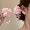 Kẹp tóc lụa Hanfu hoa hồng và phụ kiện thời trang truyền thống nữ, giảm 22% chỉ 38.016đ 10