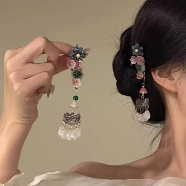 Kẹp tóc Mori phong cách Trung Hoa - Thiết kế ngọt ngào, giữ tóc chắc, chỉ 50.112₫