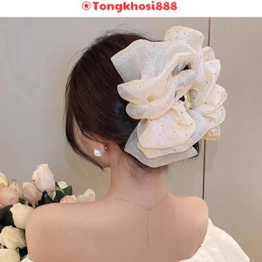 Kẹp Tóc Nơ Hai Mặt Tạo Bong Bóng Xinh Xắn Cho Nữ - Giá 16.499 VND Giảm Đặc Biệt 8