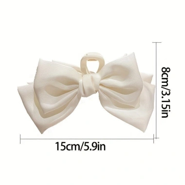 Kẹp tóc nơ to lụa Satin ngọt ngào, nhiều màu xinh, thiết kế nữ tính - Giá 21.280 VND