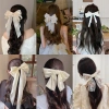 Kẹp tóc nơ to lụa Satin ngọt ngào, nhiều màu xinh, thiết kế nữ tính - Giá 21.280 VND 8