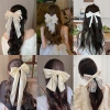 Kẹp tóc nơ trắng cỡ lớn thời trang Hàn Quốc - Giá chỉ 8.000đ, giảm từ 9.920đ cho nữ