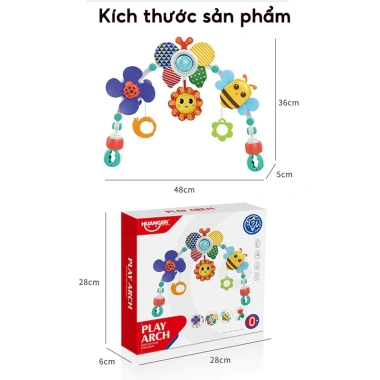 Kẹp Xe Đẩy & Chuông Giường Di Động Điều Chỉnh Kích Cỡ - Đồ Chơi Giáo Dục Sớm Sang Trọng