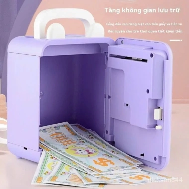Két Sắt Lì Xì Tết Kuromi Melody Dễ Thương, Mở Khóa Vân Tay, Nhạc Đèn - Giá 174.500₫ 5