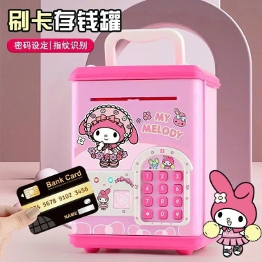 Két Sắt Lì Xì Tết Kuromi Melody Dễ Thương, Mở Khóa Vân Tay, Nhạc Đèn - Giá 174.500₫ 7