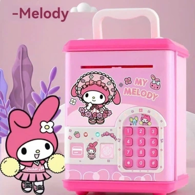 Két Sắt Lì Xì Tết Kuromi Melody Dễ Thương, Mở Khóa Vân Tay, Nhạc Đèn - Giá 174.500₫ 8