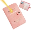 Khắc Tên RFID Chống Thấm Nước Hộ Chiếu Vỏ Cá Tính Nữ/Nam Đa Năng Đựng Thẻ Hộp Quà Tặng