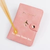 Khắc Tên RFID Chống Thấm Nước Hộ Chiếu Vỏ Cá Tính Nữ/Nam Đa Năng Đựng Thẻ Hộp Quà Tặng 4