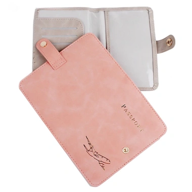 Khắc Tên RFID Chống Thấm Nước Hộ Chiếu Vỏ Cá Tính Nữ/Nam Đa Năng Đựng Thẻ Hộp Quà Tặng