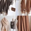 Khăn choàng cổ cashmere JK67 Jussy Official dày dặn, siêu mịn 180x68cm, sang trọng giữ ấm - Giảm còn 545.000₫ 8