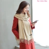 Khăn choàng cổ cashmere trơn dày 60x200cm đa màu, che nắng du lịch - 450k