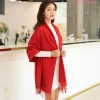 Khăn choàng cổ cashmere trơn dày 60x200cm đa màu, che nắng du lịch - 450k 2