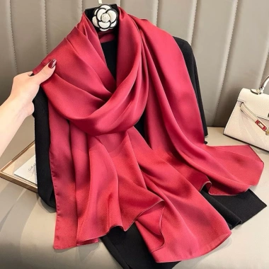Khăn choàng lụa trơn cao cấp 180x70cm mềm rủ - Đẹp cho áo dài, váy, giảm giá 75k