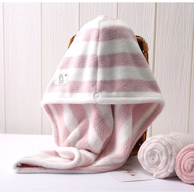 Khăn Cotton Quấn Tóc Cực Nhanh Loại 1 Cao Cấp - Khô Tóc Siêu Tốc, Tặng Cột Tóc Đính Hạt, Giá 39.000đ 2
