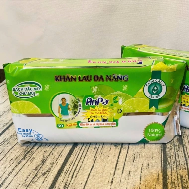 Khăn Đa Năng ANPA 50 Tờ Combo 10 Gói Giá Sỉ 220.000, Thấm Hút Nhanh, Dễ Vệ Sinh